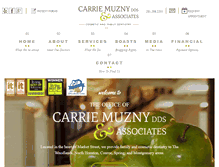 Tablet Screenshot of carriemuznydds.com